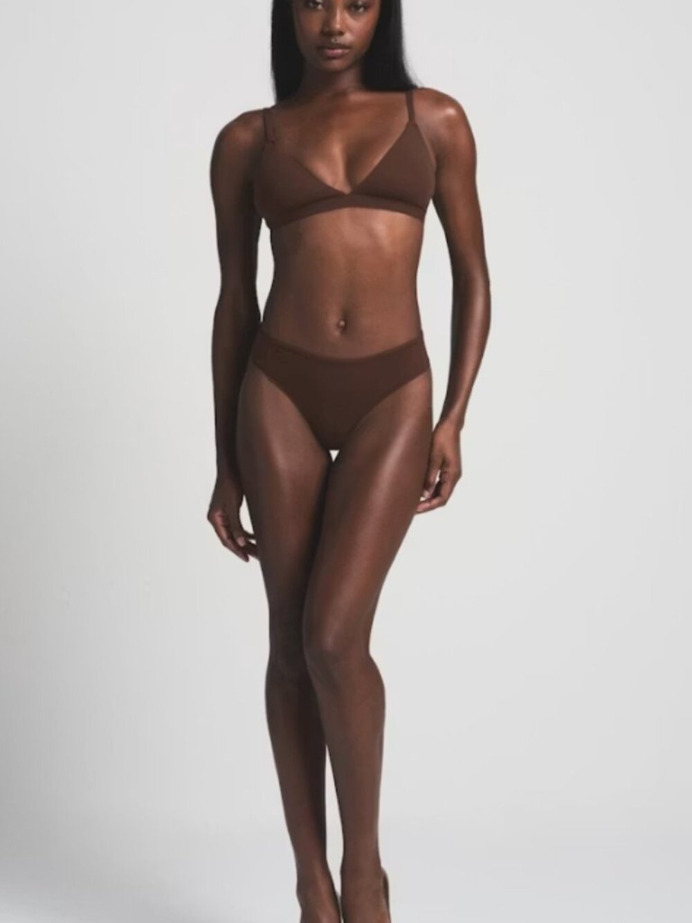 NEW SKIMS Fits Everybody Thong 3X Cocoa Deep Brown NWT